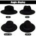 FADACHY Trendy Wide Brim Fedora Hat for Men & Women - Black-Red - Buy Online on GoSupps.com
