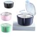 Denture Storage Box Denture Portable Immersion Box for The Elderly Invisible Braces Corrector Retainer Cleaning and Cleaning Box (GREEN)