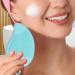 Rurunklee Face Wash Scrubber | Double Side Soft Silicone Facial Cleansing Brush | Manual Hair Scrub for Women and Men Skin Care Face Brushes for Sensitive Dry Skin Lake Blue - Buy Online on GoSupps.com