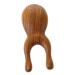 Massage tools massage rolls massage tab massage tool green sandal wood-meridian chamber hair head skin massage device scalp massage curb Guasha facial tool household tools massage devices brown