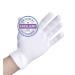 Cotton gloves made of 100% cotton (dermatest: very good) white gloves soft textile gloves for hand masks fabric gloves with certified skin tolerance m 3x white