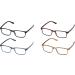 ICU Eyewear 4 Pack Reading Glasses - Classic Mix +1.75 - Assorted Styles for Comfortable Vision - Buy Online on GoSupps.com