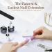 Modelones 500PC Nail Tips & Glue Gel Kit - 4-in-1 Full Cover Nail Extension Set for Press-On Nails & Art - Almond & Transparent - Buy Online on GoSupps.com