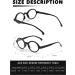 JM Blue Light Blocking Reading Glasses Set - Men Women Round Spring Hinge Readers +1.75 Black & Tortoise Blue Light (2 Black & 2 Tortoise) - Buy Online on GoSupps.com