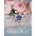 Bridal Sapphire Crystal Hair Comb Pearl Blue Crystal Leaf Marquise Hair Piece Prom Party Festival Wedding Hair Accessories for Women and Girls (Silver)