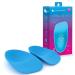 Heel That Pain Plantar Fasciitis Insoles | Heel Seats Foot Orthotic Inserts, Heel Cups for Heel Pain and Heel Spurs | Patented, Clinically Proven, 100% Guaranteed | Blue, Medium (W 6.5-10, M 5-8) Blue Firm Rubber Medium (Women's 6.5-10, Men's 5-8)
