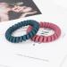 Jesslab Spiral Hair Ties - 10 Traceless Plastic Coil Ponytail Holders for Women & Girls | No-Damage Hair Accessories Color Sorted (#6) - Buy Online on GoSupps.com