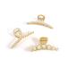 Gold Pearl Hair Clips For Women Girls Big Claw Clips For Hair Claw Clips For Thick Hair Jumbo Claw Clip Large Metal Hair Clips Gold-2