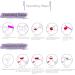 FEIlei 24Pieces French Artificial Toenails Shiny Rhinestones Toe False Nails Wearable - Buy Online on GoSupps.com