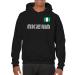 SpiritForged Apparel Nigeria Soccer Jersey Hooded Sweatshirt Large Black
