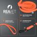 Reavet 10m Neon Orange Dog Leash | Robust Waterproof Training Leash with Padded Handle for Large & Small Dogs - Buy Online on GoSupps.com