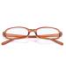 Myiaur Fashion Fake Glasses - Non Prescription Glasses for Women Y2K Eyewear Clear Frame with Anti-Blue Light Protection A03 Brown