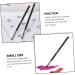 FOMIYES 10 Pcs Makeup Brush Eyebrow Brush Eye Brush Eyeliner Brush Makeup Eyeliner Wand Girl Oblique Head 16x0.7cmx2pcs Blackx2pcs - Buy Online on GoSupps.com