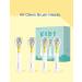 FOSOO Kids Electric Toothbrush Heads - Smaller Head & Soft Bristles (Ages 3+) - 4 Pack - Buy Online on GoSupps.com