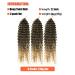 22inch Deep Wave Twist Crochet Hair 3 Packs - Synthetic Ocean Wave Braiding Hair for Women - Beach Curl Gogo Curl - (22inch T/27) - Buy Online on GoSupps.com