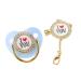 Pacifier set pacifier attractive and non-toxic baby pacifier with chain clip for photo shoots Blue M
