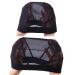 Black Mesh Dome Cap for Wigs - 5 Pieces - Wide Rubber Band Wig Cap for Wig Making | International Shipping - Buy Online on GoSupps.com