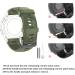 GERSIK Compatible with Garmin Instinct Bands  Soft Silicone Strap Sport Wristband Replacement for Garmin Instinct 2/Instinct Esports/Solar/Tide/Tactical GPS Smartwatch Army Green - Buy Online on GoSupps.com