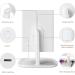 Trifold Makeup Mirror with Lights - 3 Color Modes, 52 LED, 1X 2X 3X Magnification - Touch Control, Dual Power Supply - Portable Vanity Mirror - Buy Online on GoSupps.com