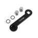 uueeGo Non-Corrosive Aluminum Boat Drain Plug Wrench, Patented, Fits 1/2 inch NPT Plug, Easy to Use and Store, Includes 2 Spare Boat Drain Plugs, Black