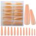 LuckForever 120pc XL Beige Coffin False Nails - Extra Long Ballerina Nail Art Tips - Buy Online on GoSupps.com
