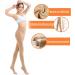 Elastic Stockings Open Toe Varicose Veins Socks Comfortable Nylon Breathable 30-40 Compression for Swelling Varicose Veins Edema Pregnancy 1 Pair Flesh XL (Flesh M) Flesh Medium - Buy Online on GoSupps.com