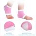 Verdant Touch Gel Heel Socks for Spa Moisturizing Pedicure Foot Care Open Toe Pink Pair - Buy Online on GoSupps.com
