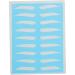 Hemoton 8 Pairs Eyebrow Shaping Stencils Eyebrow Practice Skin Eyebrow Training Tool Eyebrow Trimming