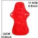 6Pcs Reusable Waterproof Menstrual Pad Set with Wet Bag - Heavy Flow Red Microfleece Mama Cloth Sanitary Napkins - Buy Online on GoSupps.com