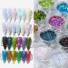 Holographic Glitter Nails Sequins Set - 12 Superfine Colors for Nail Art Decorations - Buy Online on GoSupps.com