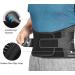 Back Support Belt - Adjustable Lumbar Brace for Sciatica Relief | X-Large Anti-Skid Design 6 Stays 16-Hole Air Mesh - Buy Online on GoSupps.com