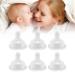 6 Leak-Proof Silicone Baby Bottle Pacifier Replacements - Safe & Soft Nibble-Baby Feeding Equipment - Buy Online on GoSupps.com