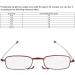 Bezax Fashion Red Folding Reading Glasses for Presbyopia | Portable Case for Men & Women - Stylish +350 - Buy Online on GoSupps.com