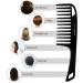 Black Argan Oil Infused Wide Tooth Hair Comb for Thick & Curly Hair - Detangler with Comfortable Handgrip Handle by Majestik - Buy Online on GoSupps.com