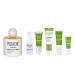Pistach Skincare Pistachio Oil Bliss Scent Set + Perfume Eau de Parfum + 5-Pc Mini Collection (Travel)+ Hydrates and Nourishes + Vitamin E + Antioxidant Protection