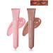 Plumping Lip Tint 2Pcs Hydrating Lip Gloss Glaze Water Gloss Lip Tint Tinted Lip Butter Balm Smooth Glow Lip Oil Nourishing & Non-sticky Lip Gloss Long Lasting & Moisturizing Lip Stain -01+02 01 Ribbon + 02 Toast