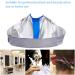 Haircut Capes for Adults & Kids - Foldable Salon Apron Umbrella Cape in Silver & Blue - Buy Online on GoSupps.com