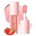 2 Pack Big Brush Head Lip Gloss - Hydrating Fruit Flavored Plumping Lip Oil Set in Raspberry & Strawberry - Non-Sticky Moisturizing Texture - Buy Online on GoSupps.com