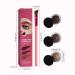 4D Hair Stroke Brow Stamp Brush Set with Mini Eyebrow Cream - Dark Brown - Buy Online on GoSupps.com