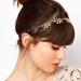 Gold Leaves Flower Head Chain Set for Women - Wedding & Festival Headpiece - Buy Online on GoSupps.com