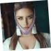 Baluue 1pc Thin Face Belt Tape Face Shaper Strap Lift Facial Slimming Strap -double Chin Mercerized Cloth 60X10.5X1cm Pink - Buy Online on GoSupps.com