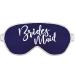 Bridesmaid Proposal Box - White Sparkle Glam Bridesmaid Satin Sleep Mask - Bridal Party Gifts - Navy Blue w/ White Piping Eye Mask 1 Count (Pack of 1) Bridesmaid (White - Navy Mask)