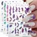 6 colors marble nail sticker bronzing silver nail ticker self -adhesive blooming marble nail sticker 3d marble nail stick nail design accessories nail art stickers sticker nail set nail foil