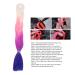 Ombre Braiding Hair - Kanekalon Jumbo Braid Extensions in Gradient Colors - White Pink Purple Dark Blue for Twist Braiding - Buy Online on GoSupps.com