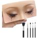 3D Makeup Practice Face, The Perfect Aid to Practicing Makeup, Silicone Face Eye Makeup Practice Board for Professional Makeup Artists Students and Beginners to practice eyesmakeup with 5 Piece Cosmet Yellow