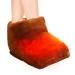 Holdes heated foot warmer |Full winding foot warmer thickened |Soft heating pillows non -slip foot warmers for workplace winter gifts bed brown