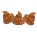 NOLITOY 3pcs Simulation Poop Anti Stress Toy Fake Halloween Prank Props Halloween Poop Novelty Mischief Poop Halloween Party Favor Imitation Poop Mini Anti-Stress Turn Signal Rubber Child Khaki 7.5x6.5cm
