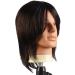 Male Mannequin Head with 100% Human Hair for Cutting and Styling | Cosmetology Manikin Head with Clamp Stand - Buy Online on GoSupps.com