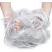 Large Updo Messy Bun Hair Extension Wavy With Elastic Rubber Band 80G Synthetic Thick Chignon Donut Ponytail Hairpiece For Women Silver Grey 1 Count (Pack of 1) Silver Grey - Buy Online on GoSupps.com