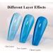 Imtiti Ice Blue Gel Nail Polish 15 ml Sheer Jelly Ocean Blue Translucent Colour UV/LED Soak Off Gel Polish for DIY Nail Art Manicure at Home 1 Piece - Buy Online on GoSupps.com